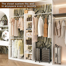 Load image into Gallery viewer, Closet System Starter Kit with Tower and 3 Hang Rods