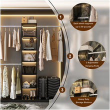 Load image into Gallery viewer, Closet System Starter Kit with Tower and 3 Hang Rods