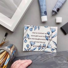 Load image into Gallery viewer, Clothed with Dignity Wreath - Mesh Stencil 12x12