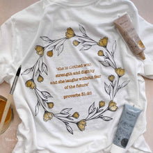 Load image into Gallery viewer, Clothed with Dignity Wreath - Mesh Stencil 12x12