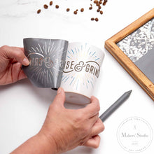 Cargar imagen en el visor de la galería, Coffee Bar - Mesh Stencil 12x18