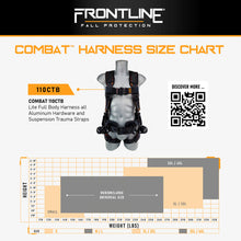 Load image into Gallery viewer, Frontline 110CTB Combat Lite Full Body Harness all Aluminum Hardware and Suspension Trauma Straps M/L