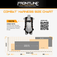 Load image into Gallery viewer, Frontline 110VTB Combat Lite Vest Style Harness with Aluminum Hardware and Suspension Trauma Straps XL/2X