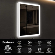 Cargar imagen en el visor de la galería, Compact Edge Glow LED Bathroom Mirror