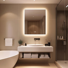 Cargar imagen en el visor de la galería, Compact Sleek Backlit LED Bathroom Mirror