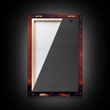 Load image into Gallery viewer, Ghost Ship and Full Moon, Spooky Pirate Ship Art, Framed Canvas Print, Ready To Hang Framed Wall Art, Living Room Wall Hanging