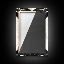 Load image into Gallery viewer, Art Deco Black And White Art Print, Art Deco Architecture, Framed Canvas Print, Ready To Hang Framed Wall Art, Living Room Wall Hanging