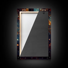 Carregar imagem no visualizador da galeria, Abstract Campfire Art, Framed Canvas Print, Ready To Hang Framed Wall Art, Living Room Wall Hanging