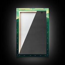 Load image into Gallery viewer, Emerald Green Landscape, Rolling Hills of Ireland, Framed Canvas Print, Ready To Hang Framed Wall Art, Living Room Wall Hanging