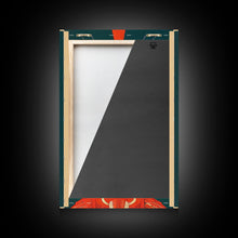 Carregar imagem no visualizador da galeria, Art Deco Space Travel Poster Art, Framed Canvas Print, Ready To Hang Framed Wall Art, Living Room Wall Hanging