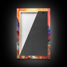 Load image into Gallery viewer, Black Framed 3 Piece Wall Art, Southwestern Desert Scene at Sunset, Minimalist Wall Art, MCM Style Midcentury Wall Decor, Above Sofa Art