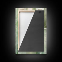 Carregar imagem no visualizador da galeria, Framed Canvas Wall Art Set of 3 Green Abstract Landscape Print Modern Art Minimalist Decor, Boho Wall Art, Country Decor, Mint Green Art