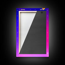 Load image into Gallery viewer, Cyberpunk Corgi Portrait, Futuristic Corgi, Framed Canvas Print, Ready To Hang Framed Wall Art, Living Room Wall Hanging