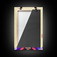 Load image into Gallery viewer, Cyberpunk Dobermann Pinscher Portrait, Watercolor, Framed Canvas Print, Ready To Hang Framed Wall Art, Living Room Wall Hanging