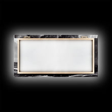 Load image into Gallery viewer, Lighthouse in a storm, black and white, tsunami waves, framed canvas print, ready to hang framed wall art