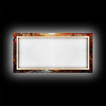 Carregar imagem no visualizador da galeria, Fall Centerpiece Landscape Painting Canvas Print, Stained Glass Style Art, Stained Glass Wall Art, Autumn Decor, Rustic Fall Art, Fall Decor