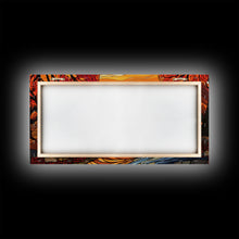 Carregar imagem no visualizador da galeria, Fall Wall Art, Abstract Wall Print, Sunset Art, River Art, Canvas Print, Wall Hanging, Panoramic Art, Nature Lover Gift, Above Bed Decor