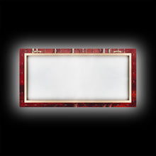 Load image into Gallery viewer, Birch Trees, Haunted birch forest, blood red forest, framed canvas print, ready to hang framed wall art