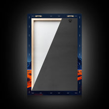 Carregar imagem no visualizador da galeria, Fiery Orange Sunset Cactus Desert Wall Art Canvas Print - Vibrant Colors of a Desert Oasis Artwork