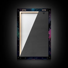 Carregar imagem no visualizador da galeria, Aurora Borealis, Northern Lights Art, framed canvas print, snow capped mountain landscape art