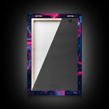 Cargar imagen en el visor de la galería, Game Room Decor, Framed Canvas Print, Synthwave Arcade, Boys Room, Gamer Gift, Gaming Wall Art, Video Game Posters, Teen Room