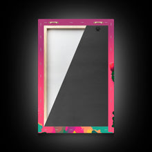 Carregar imagem no visualizador da galeria, Cactus Art, Pop Art Style, Framed Canvas Print, Pueblo Style Midwest Decor, Western Art, Primitive Style Wall Art