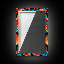 Load image into Gallery viewer, Butterfly Fire Rorschach Art, Dual Meaning, Framed Canvas Print, Optical Illusion Art