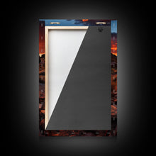 Carregar imagem no visualizador da galeria, Abandoned Train Tracks Somewhere In The Arizona Desert, Framed Canvas Print, Western Decor