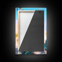 Cargar imagen en el visor de la galería, Corgi Wall Print, Dog Wall Art, Dog Sunglasses, Teal Shirt, Funny Wall Art, Framed Wall Art, Framed Canvas, Wall Print, Wall Canvas