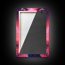 Load image into Gallery viewer, Black Fox Wall Print, Animal Art Print, Animal Portrait, Pink Art, Wildlife Art, Framed Wall Art, Framed Canvas, Wall Print, Wall Canvas