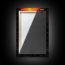 Load image into Gallery viewer, Cosmic Horror Space Exploration Poster Canvas Print, Scifi Wall Art, ready to hang wall art