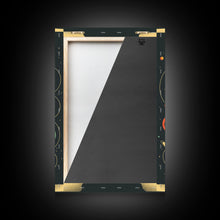 Load image into Gallery viewer, Art Deco Inspired Planetary Solar System Art, Framed Canvas Print, Cute Nursery Decor