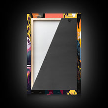 Carregar imagem no visualizador da galeria, 3 Piece Framed Canvas Wall Art Wood Panel Effect Mountain Range Top Print Modern Art, Rustic Living Room Wall Art, Western Decor, Retro Feel