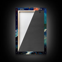 Load image into Gallery viewer, Annapurna III, Mountain Art, Rustic Mountain Landscape Wall Art, Framed Canvas Print, Abstract Oil Painting Print, Mountains of Nepal