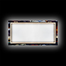 Carregar imagem no visualizador da galeria, Art Deco Stained Glass Sail Boat Wall Art | Framed Canvas Print | Nautical Art | Seascape Art | Beach House Decor