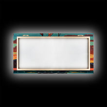 Carregar imagem no visualizador da galeria, Art Deco Stained Glass Sail Boat Wall Art | Framed Canvas Print | Nautical Art | Seascape Art | Beach House Decor