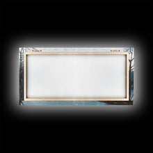 Load image into Gallery viewer, Blue Lake Art | Framed Canvas Print | Blue Lake Painting | Lake House Decor | Guest Room Landscape Painting | Detroit Lake Painting