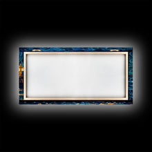 Load image into Gallery viewer, Couple Standing On The Beach, Abstract Art, Framed Canvas Print, Wood Framed Wall Art, Gift For Couples, Gift, Van Gogh Style Art