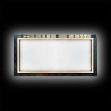 Load image into Gallery viewer, Canvas print of a forest floor at golden hour, watercolor painting print, cool living room or guest room wall art