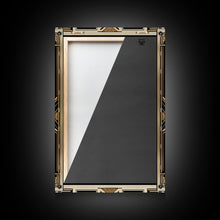 Carregar imagem no visualizador da galeria, Art Deco Wall art - Framed Canvas Print - Art Deco - Gold & green art - Living room art - Original painting - Art with frame - Wall decor