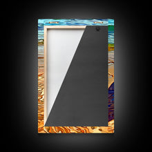 Carregar imagem no visualizador da galeria, Abandoned Canoe On The Lake, Framed Canvas Print, Oil Painting Style, Abstract Wall Art, Lakehouse Wall Decor, Boho Art