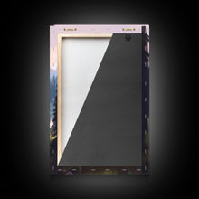 Load image into Gallery viewer, Beautiful Mountain and Stream Landscape Watercolor Painting, Framed Canvas Print, Nature / Landscape Painting