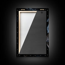 Load image into Gallery viewer, Beautiful Black Cat Portrait, Cat Photography, Framed Canvas Print, Framed Art, Halloween Witch Cat Art