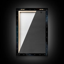 Load image into Gallery viewer, Animal Prints, Black Wolf With Red Eyes, Portrait Of A Wolf, Framed Canvas Print, Wolf Photography Art