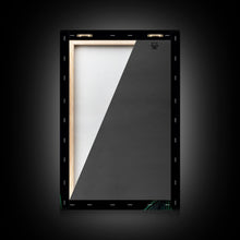 Carregar imagem no visualizador da galeria, A Lone Peacock Feather, Framed Canvas Print, Feather Photography, Beautiful & Colorful Peacock Art