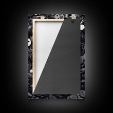 Cargar imagen en el visor de la galería, Collection Of Buttons Wall Art, Sewing Room Wall Decor, Black And White, Minimalist Print, Wall Decor, Canvas Print, Wall Art, Framed Canvas