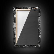 Load image into Gallery viewer, Buttons Wall Decor, Sewing Room, Craft Room, Black And White, Minimalist Print, Wall Decor, Canvas Print, Wall Art, Framed Canvas