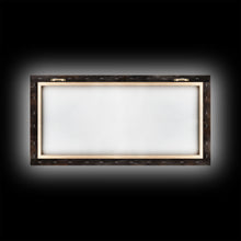 Load image into Gallery viewer, Clock Wall Decor, Steampunk Wall Art, Brown Grunge Wall Art, Panoramic Wall Decor, Canvas Print, Wall Art, Framed Canvas Art