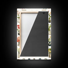 Load image into Gallery viewer, Cute Kawaii Floral Print, Flowers In Vases, Framed Wall Art, Canvas Print, Botanical Wall Decor, Dried Flower Large Art, Abstract Flower Art