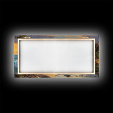 Load image into Gallery viewer, Beach Wall Art, Tropical Art Print, Palm Trees Wall Art, Panoramic Art, Wall Art, Canvas Art, Landscape Art, Landscape Print, Travel Print